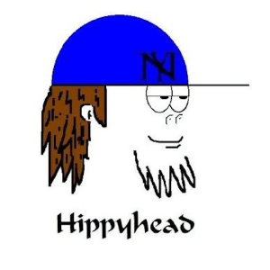 This image has an empty alt attribute; its file name is hippyheadlogo2.png